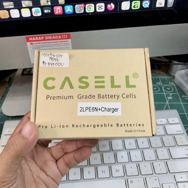 Foto CASELL BATTERY PACK LP-E6N with DUAL CHARGER for CANON LP-E6N SECOND ke-1