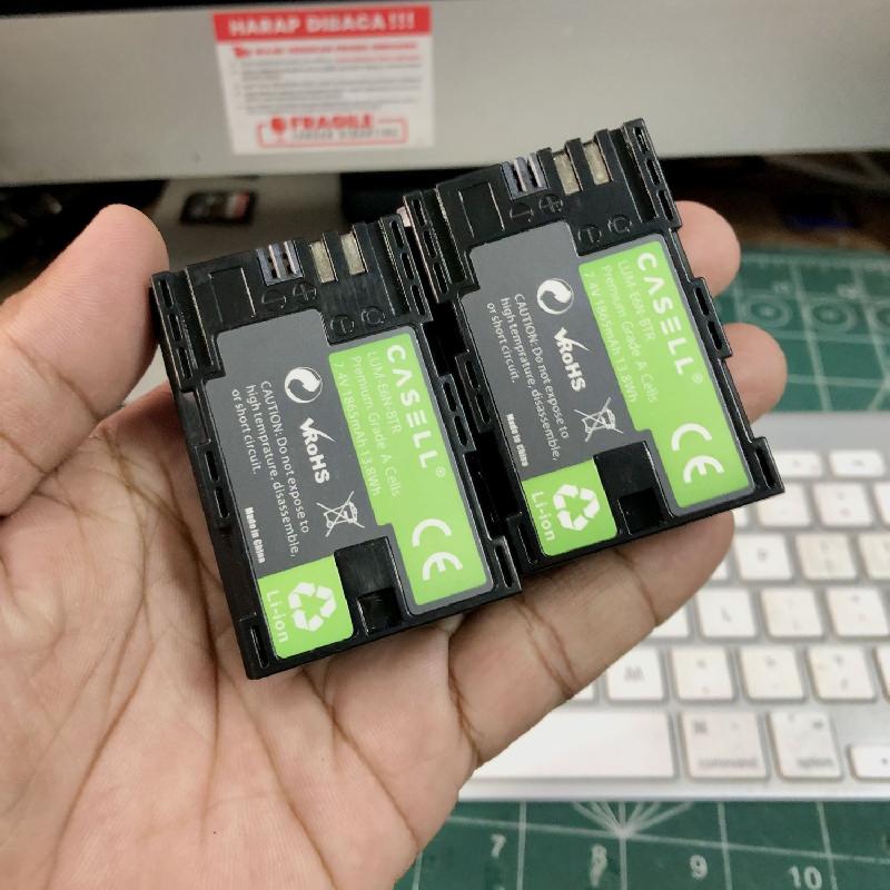 Foto CASELL BATTERY PACK LP-E6N with DUAL CHARGER for CANON LP-E6N SECOND ke-4