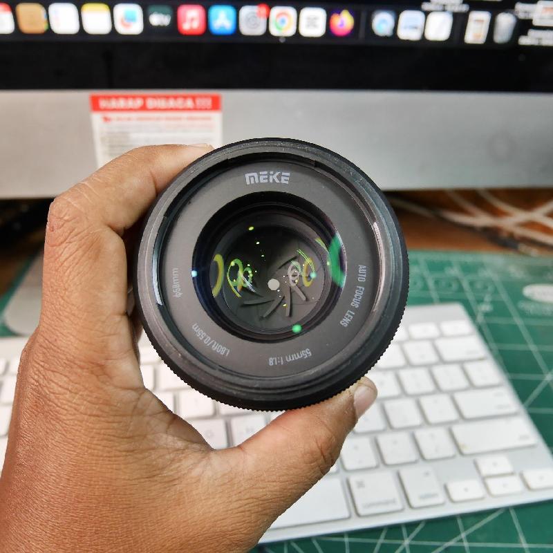 Foto LENSA MEIKE AF 55mm f1.8 for SONY FULLFRAME ADA BOX kode 2518 ke-4