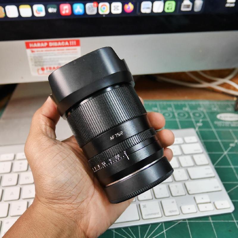 Foto LENSA TTARTISANAF 75mm f2 for SONY E MOUNT LENGKAP BOX ke-1