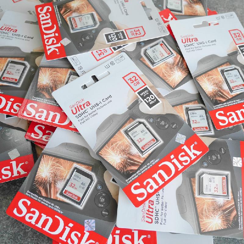Foto NEW / BARU MEMORY KAMERA SANDISK Ultra 32Gb 120Mb/s class 10 SDHC UHS-I ke-2
