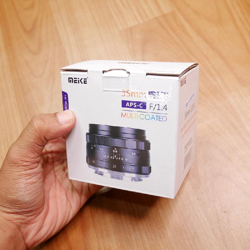 Foto NEW / BARU LENSA MEIKE 35mm f1.4 for EOS M ke-1