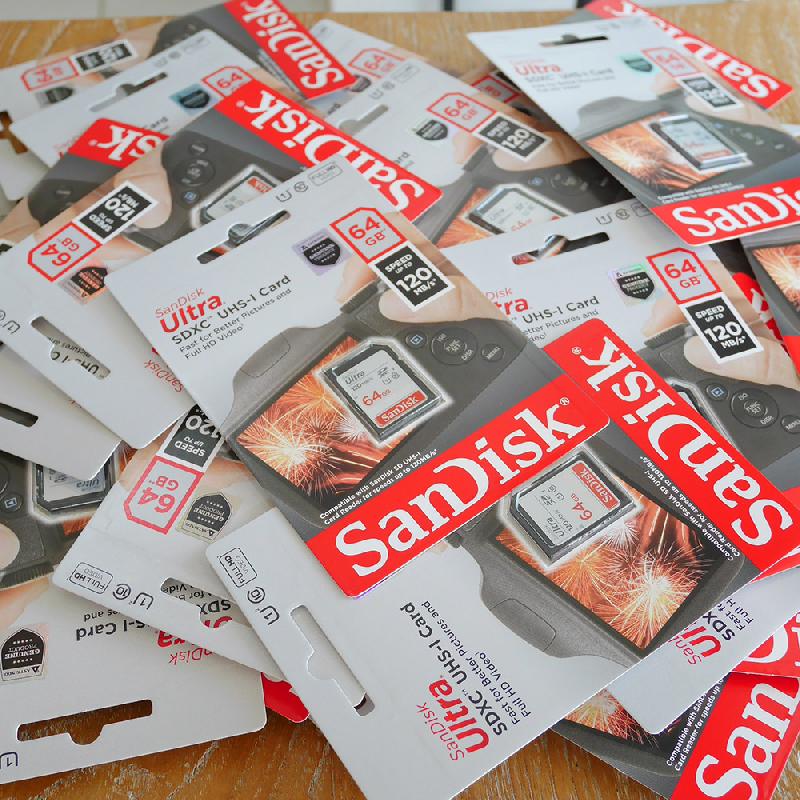 Foto NEW / BARU MEMORY KAMERA SANDISK Ultra 64Gb 120Mb/s class 10 SDXC UHS-I