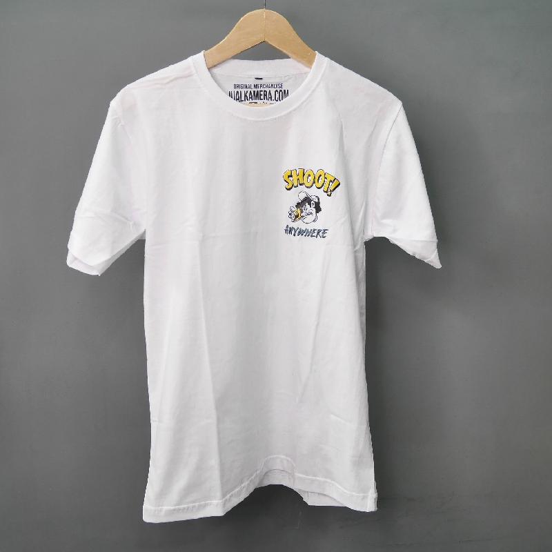 Foto KAOS FOTOGRAFI SHOOT ANYWARE WARNA PUTIH